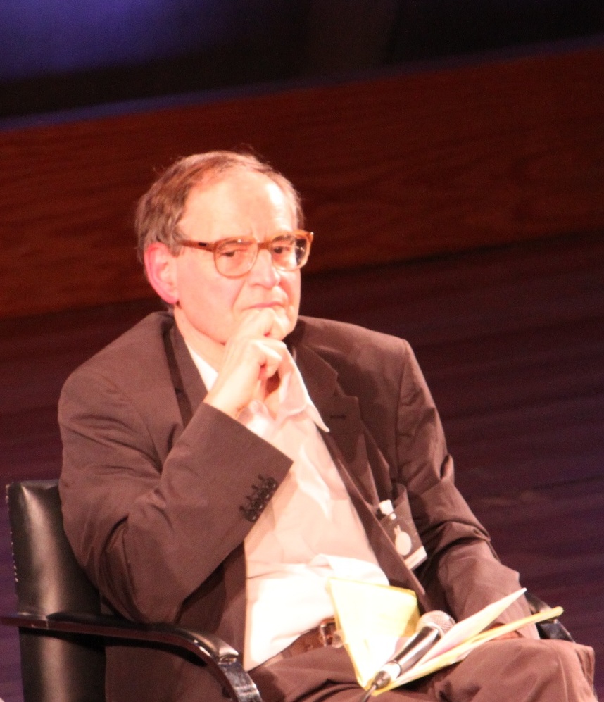 Arnaud de Saint Simon et Michel Lacroix à l'Université de la Terre, Paris, 2 avril 2011. Photo : Jérôme Choain.