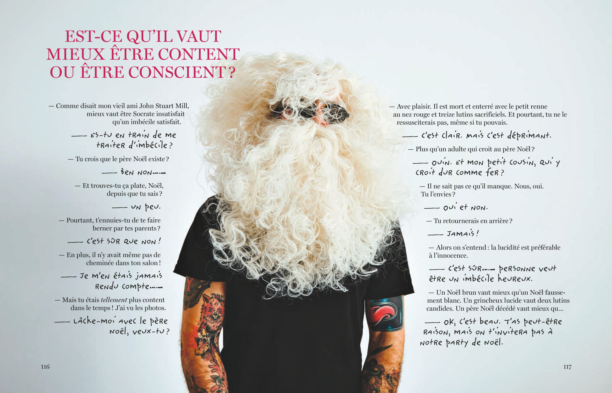 Extrait du recueil Réfléchir pour mourir moins cave, de Louis Dugal, publié aux Éditions de la Bagnole.