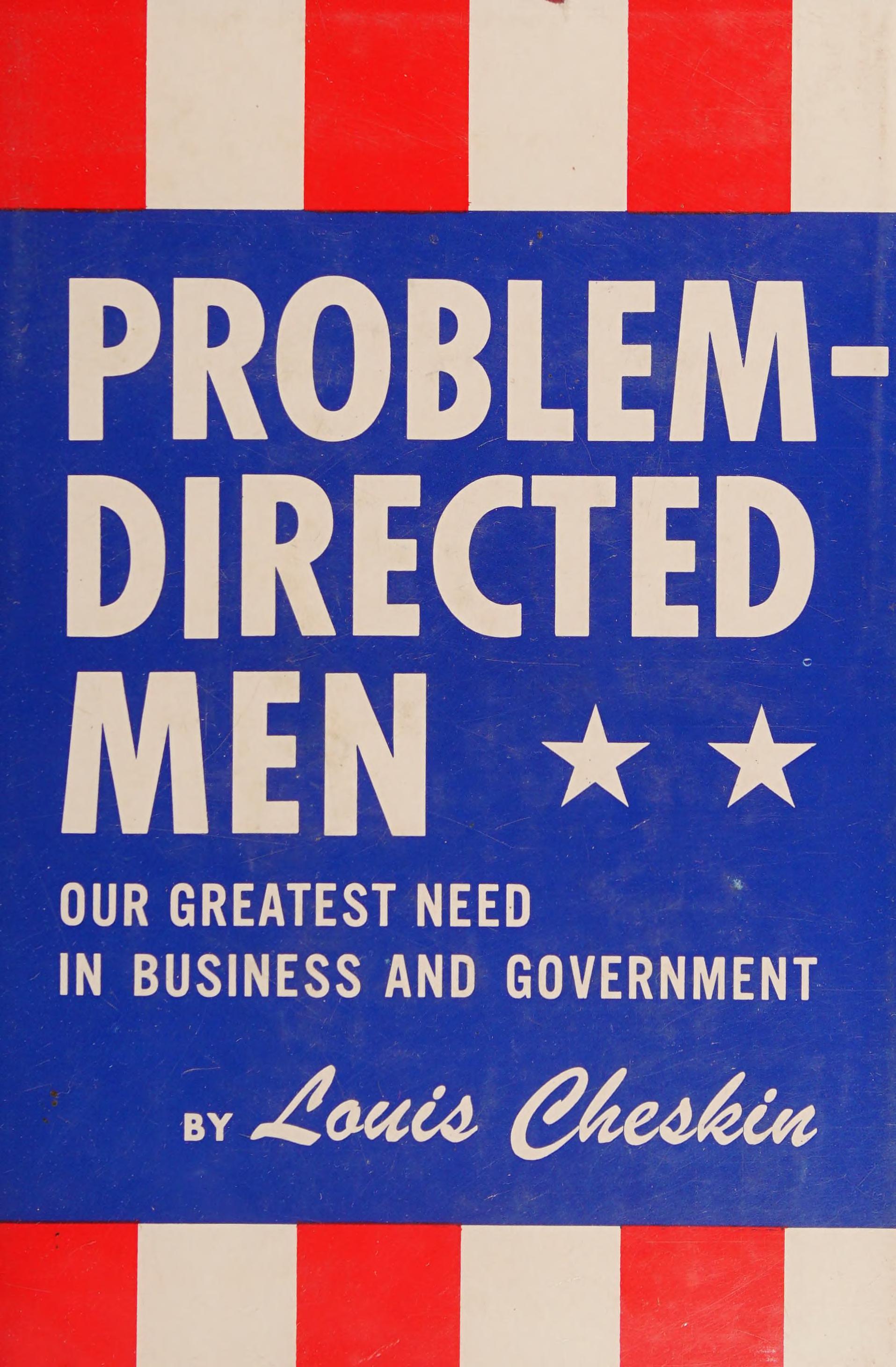 Our Greatest Need In Business and Governement, 1964, The Bobbs-Merrill Company Inc., New York, 320 pages. Ce livre s'inscrit à la suite du témoignage de Louis Cheskin devant deux comités du Congrès américain, soit le comité du Sénat sur l'emballage (Anti-Trust and Monopoly) et le comité de la Chambre des Représentants sur la promotion de l'American Way (“Winning the cold war : The US Ideological Offensive” − Foreign Affairs). Louis Cheskin traite des principaux problèmes socio-économiques. Dans son intervention, Louis Cheskin se porte à la défense des plus faibles. Louis Mariano, Éditeur Associé du World Book, écrira : “In his testimony, he has made our leaders aware of the fact that in our affluent society over 90 percent of our income is spent on psycho-logical satisfactions − fashionable clothes, not overalls; decorated homes, not mere shelters; tasteful foods, not only the necessities of life.” LE CONTEXTE : Le passage d'une société de pénurie à une société d'abondance soulève de nombreuses préoccupations socio-économiques alors que l'establishment en place éprouve des difficultés à évoluer vers des raisonnements plus actuels.